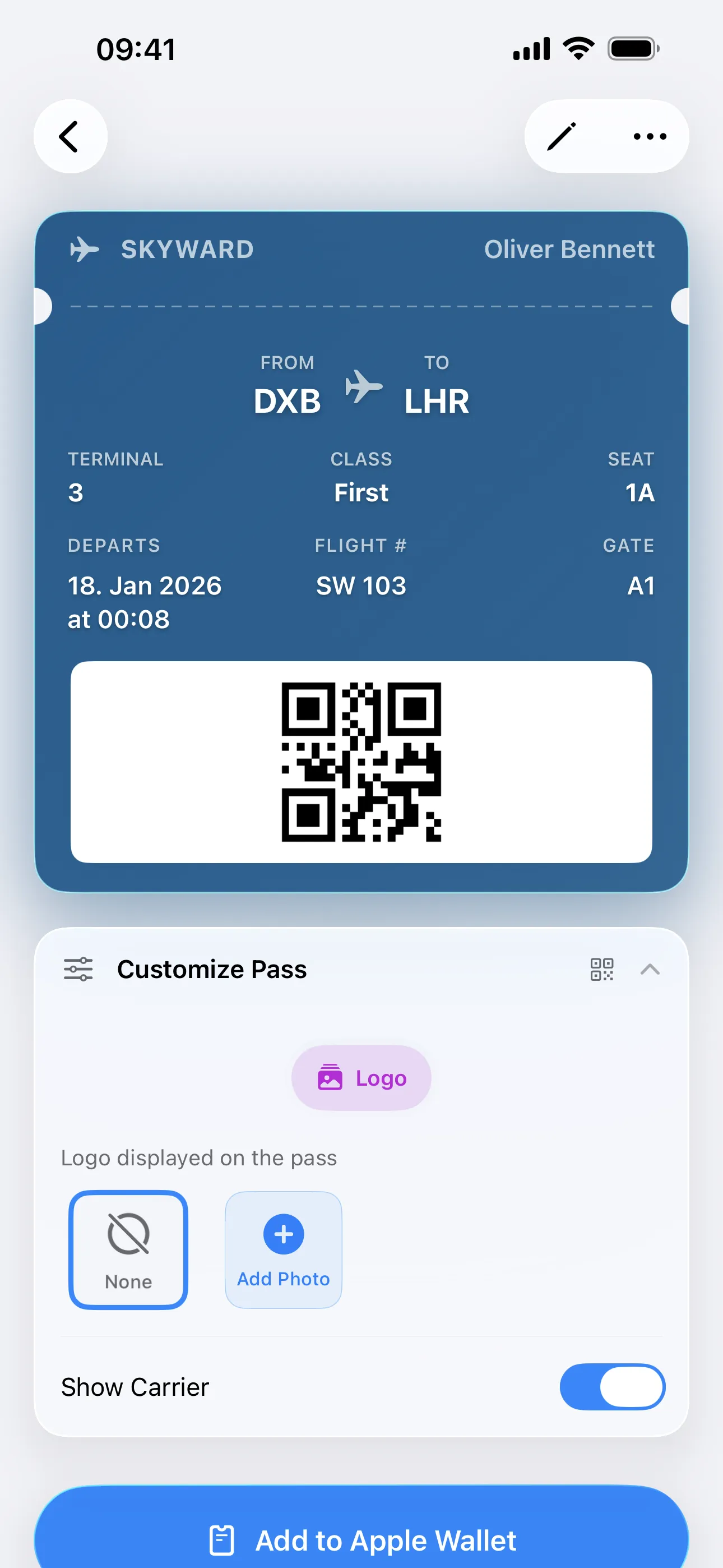 Customize Flight Pass