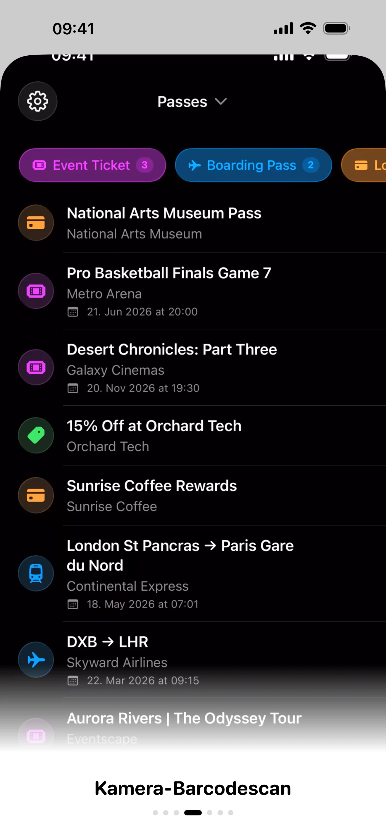 Mehrtägige Events