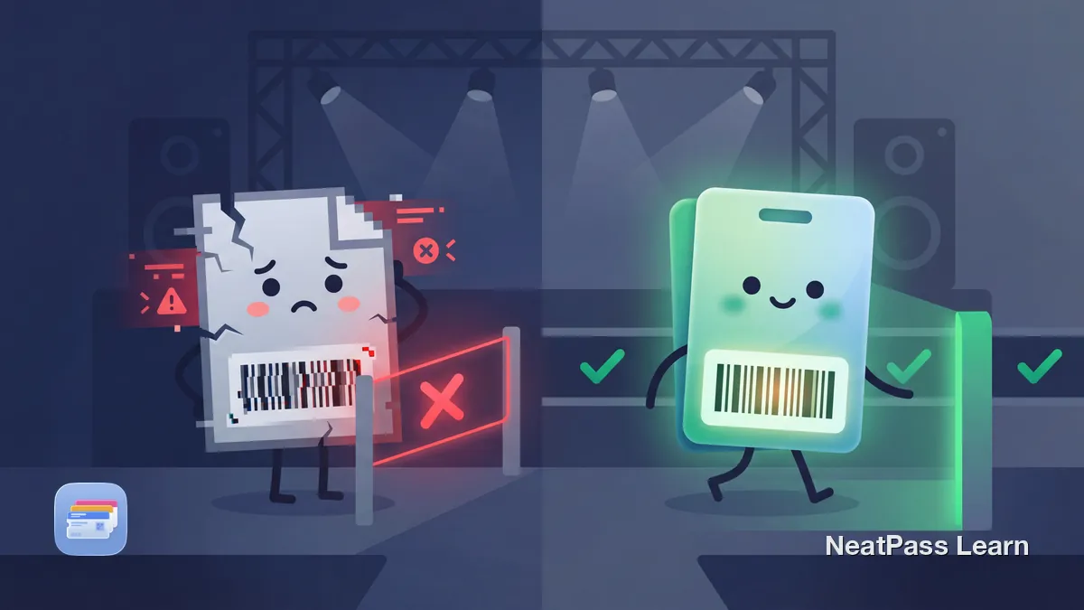 Konzertticket-Screenshot lässt sich nicht scannen? Hier ist der Grund