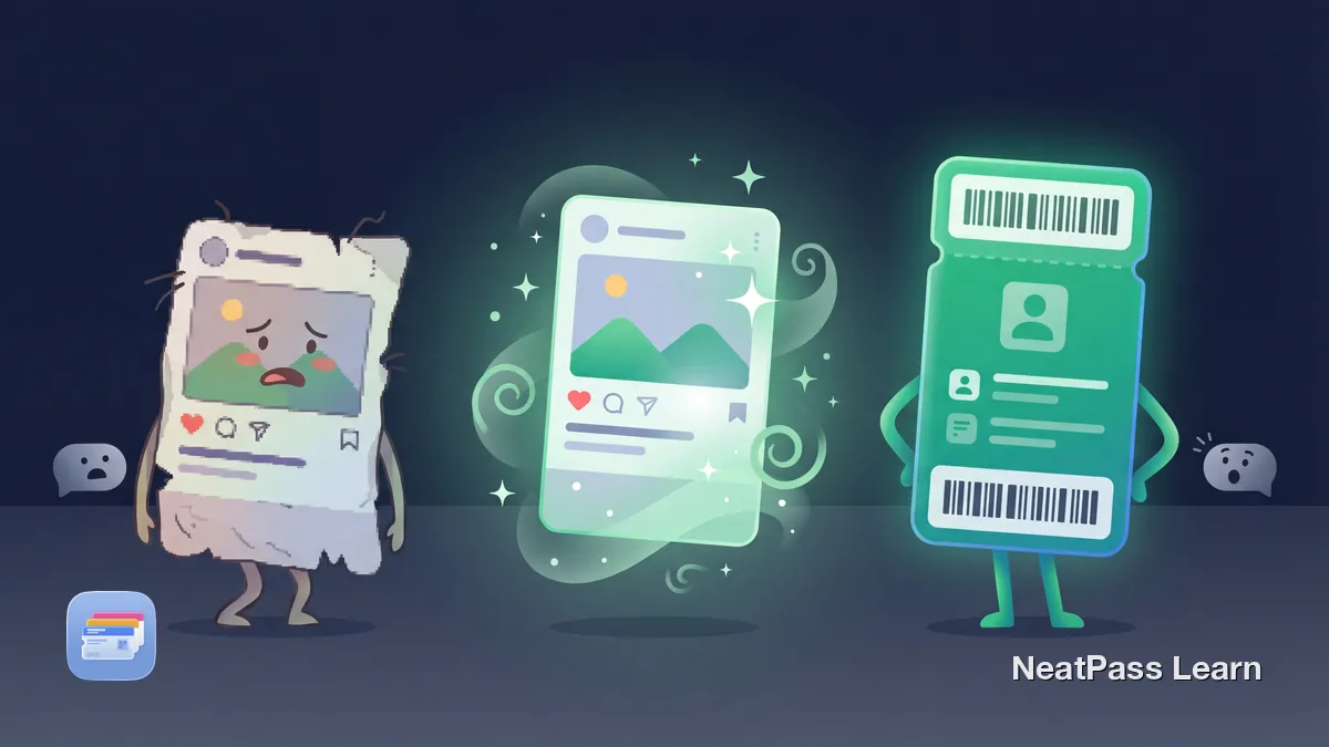 Screenshot in Apple Wallet Pass umwandeln