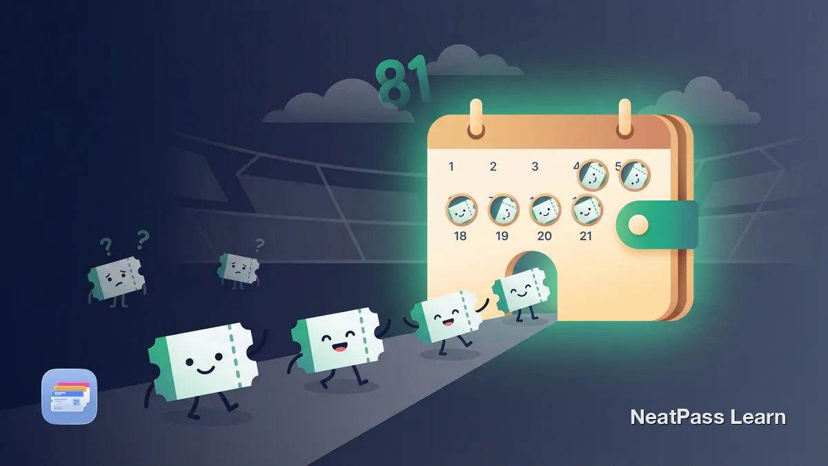 Dauerkarten auf dem iPhone verwalten - NFL, NBA, MLB, NHL